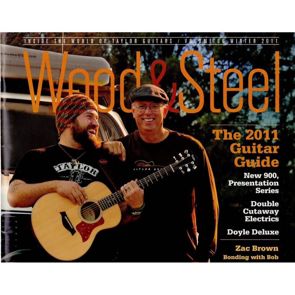 Taylor Wood & Steel 2011 Guitar Guide Magazine Featuring Zac Brown, beautiful!